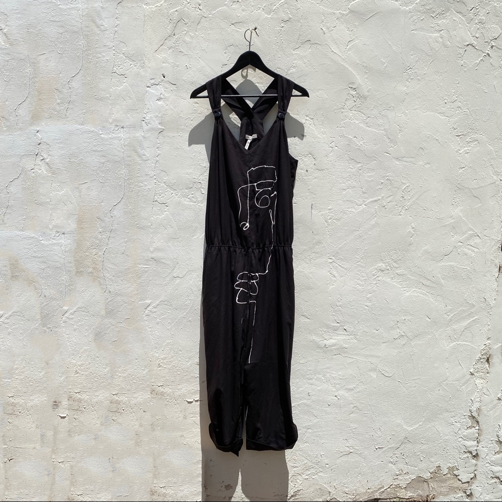 BCBG Maxazria Generation black soft silky jumpsuit